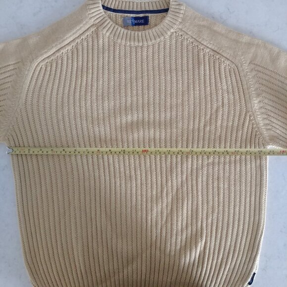 Vintage made in Italy Men's Large merino wool blend thick yellow sweater - Picture 16 of 16